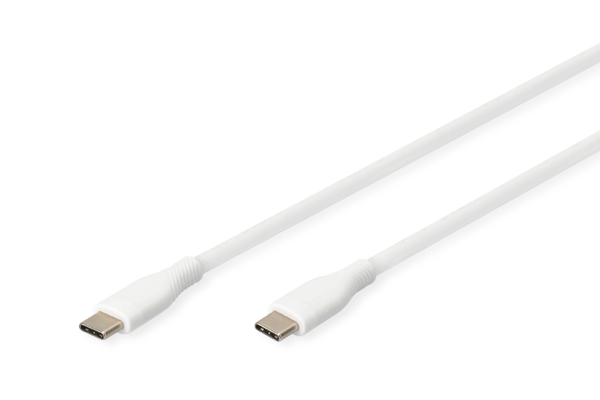 Cavo Ricarica Guaina Silicone Usb-C / Usb-C 05M Usb 2.0 60W Bianco