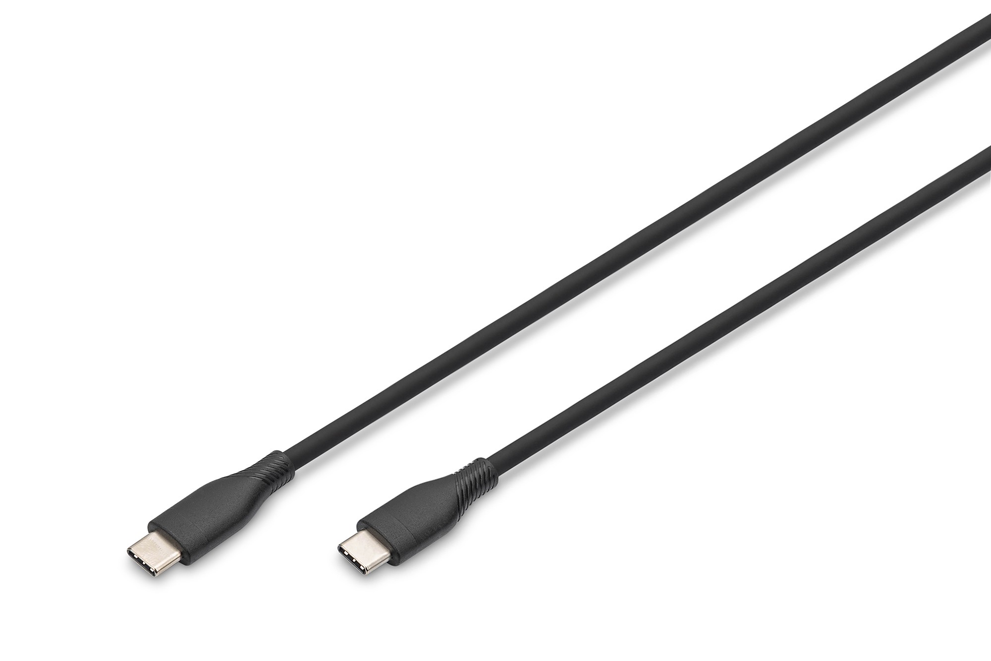 Cavo Ricarica Guaina Silicone Usb-C / Usb-C 2M Usb 2.0 60W Nero