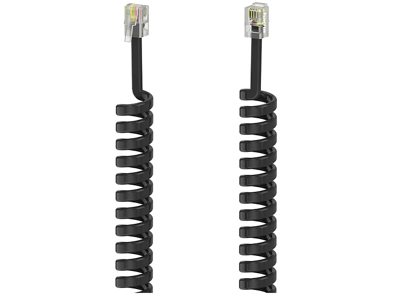 Cavo telefonico Spirale Cornetta Black 1,5m 00201150 Cavo telefonico Spirale Cornetta Black 1,5m 00201150