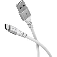 Cavo tessile USB 2.0 supersoft, connettore USB-A > connettore USB-C