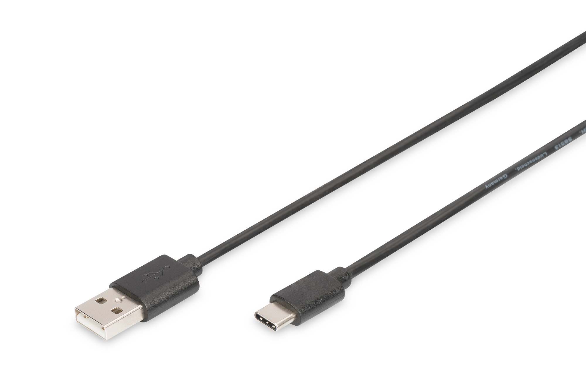 Cavo Usb 2.0 Tipo-C - A 180 Mt 3A 480Mb Colore Nero