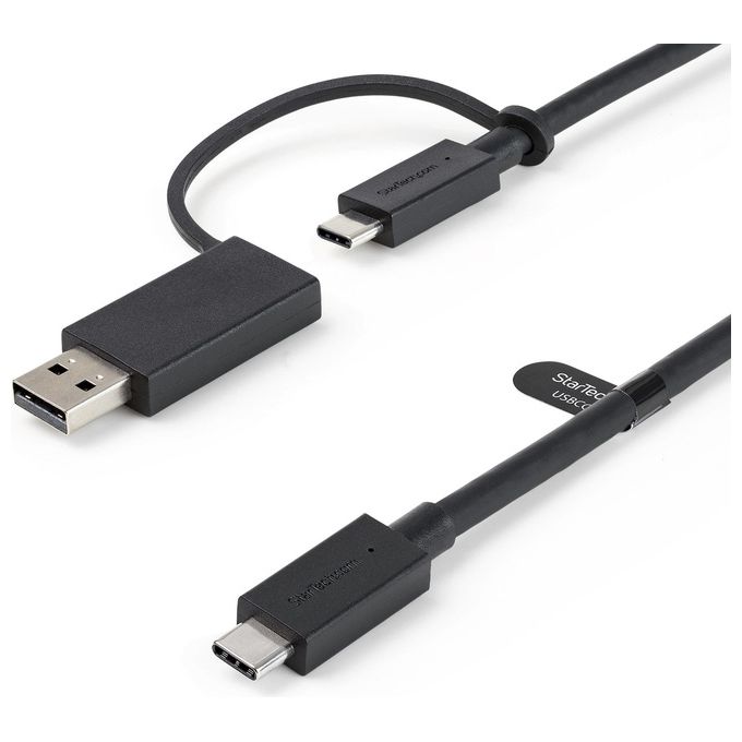 Cavo USB C 100W Ibrido 2in1 Black 1m USBCCADP