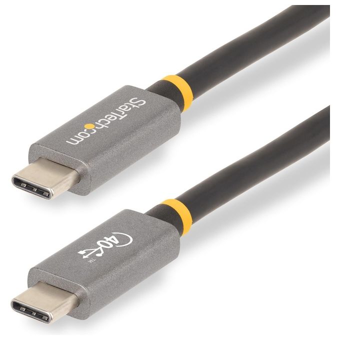 Cavo USB C 100W USB4 Black e Gray 1m CC1M 40G USB CABLE