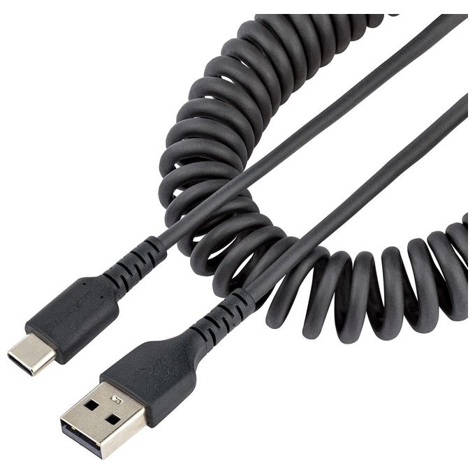 Cavo USB C 2.0 Spiralato Black 0,5m R2ACC 50C USB CABLE