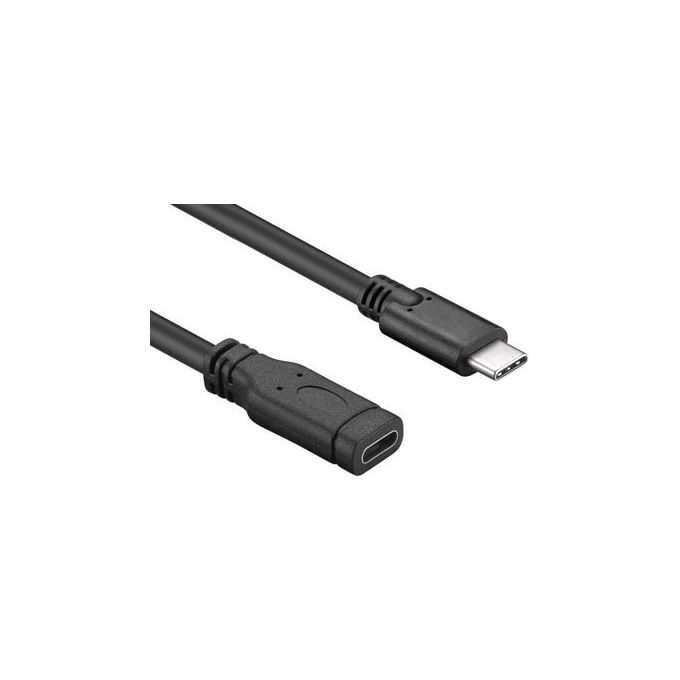 Cavo USB C 3.1 Extension Black 1m XCUC UC MF10