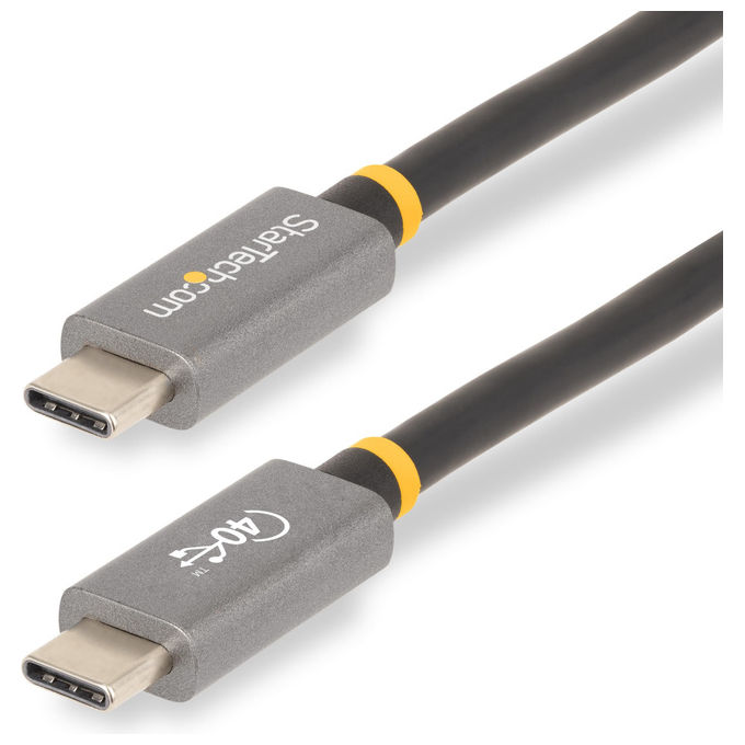 Cavo USB C USB4 240W White e Silver 1m CC1M80GUSB4CABLEW