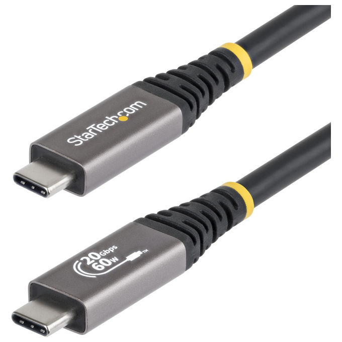 Cavo USB C USB4 60W Black e Grey 3m CC3M20GUSB4CX
