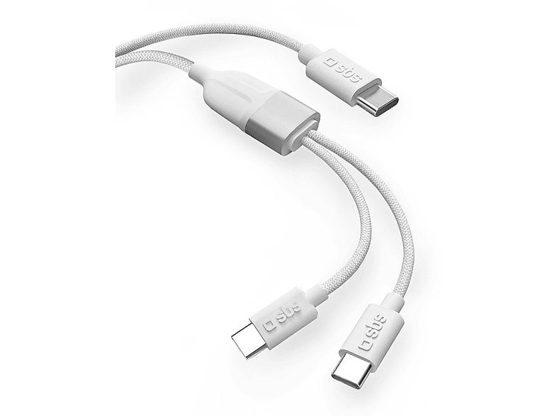 CAVO USB SBS 2in1 USB-C in Tessuto