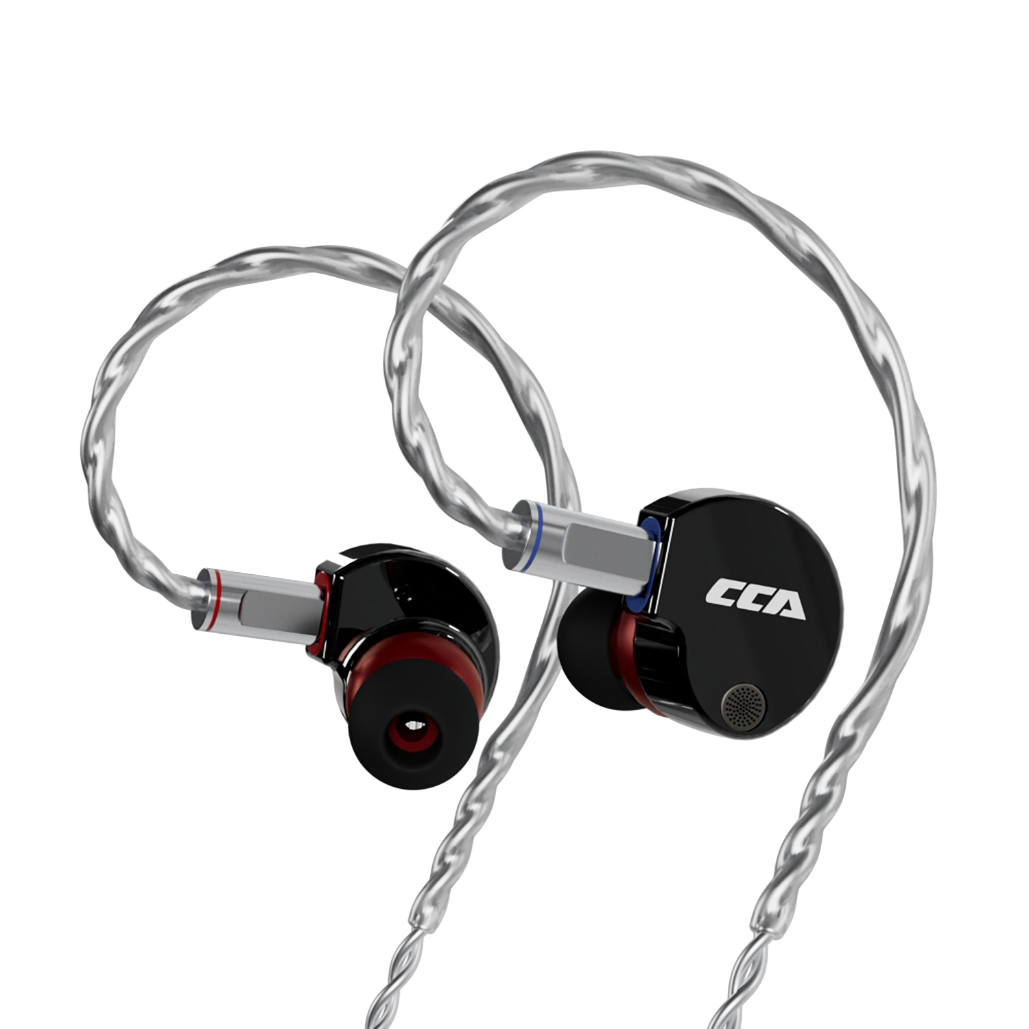 CCA Phoenix Monitor in-ear Driver dinamico a doppio magnete interamente in metallo IEM con suono chiaro HiFi e cavo staccabile a 2 pin da 0,78 mm