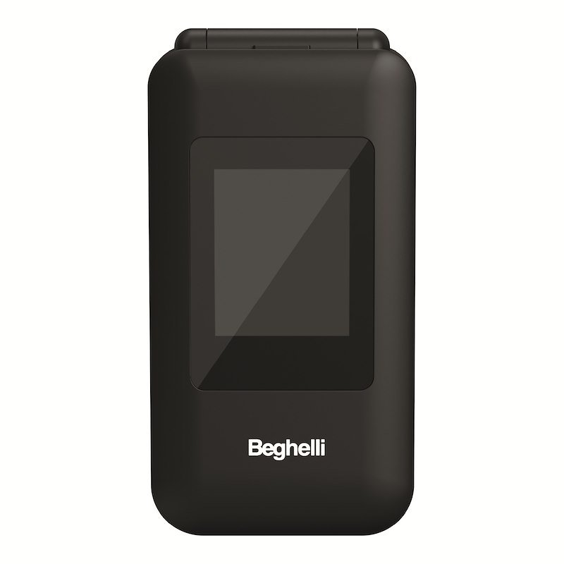 CELLULARE BEGHELLI SLV41 4G DS Nero, per anziani, tasti grandi, tasto di chiamata rapida soccorso, a conchiglia