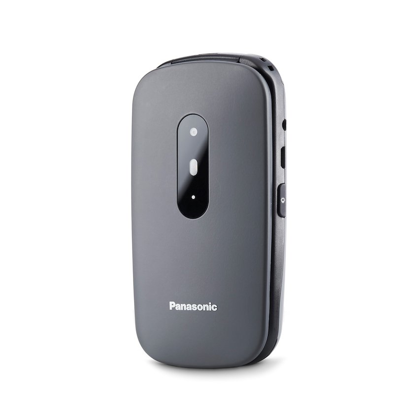 CELLULARE PANASONIC KX-TU446EX Grigio, per anziani, tasto SOS, tasti grandi, a conchiglia