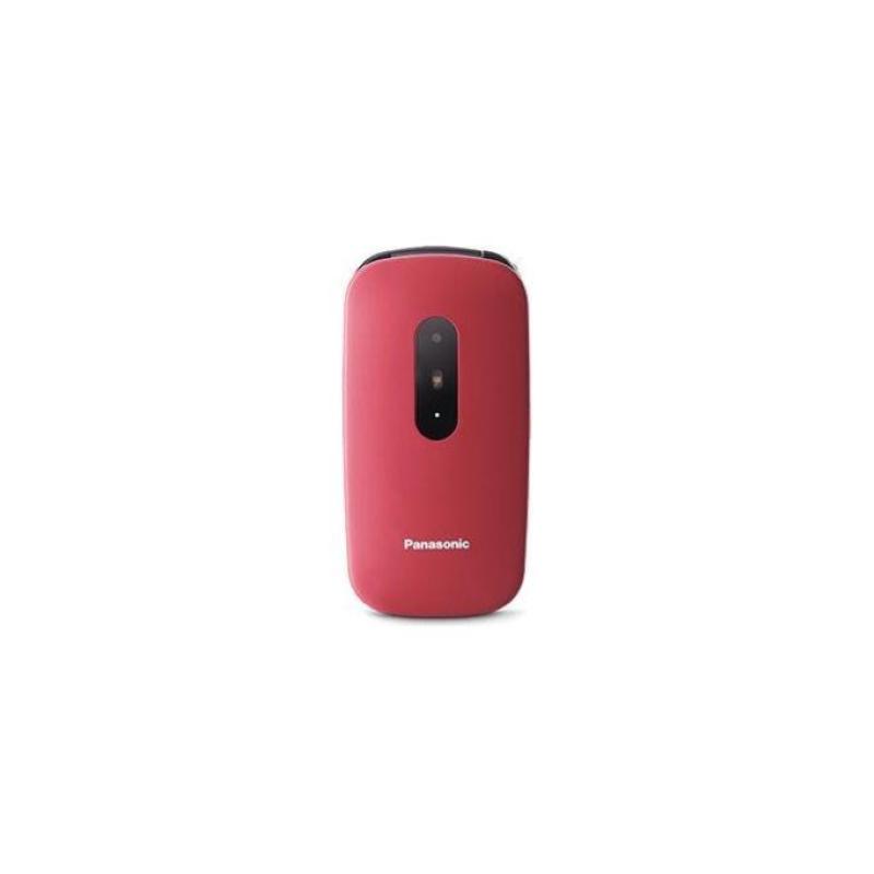 CELLULARE PANASONIC KX-TU446EX Rosso, per anziani, tasto SOS, tasti grandi, a conchiglia