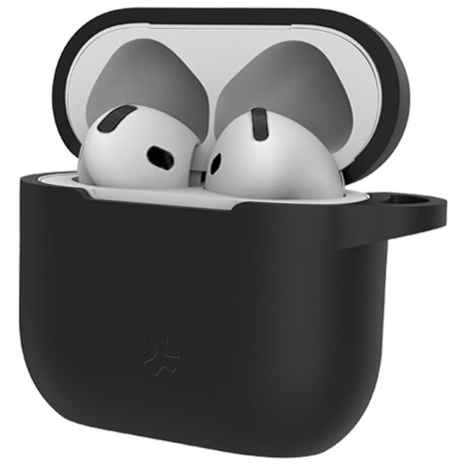 Celly AIRCASE4BK Custodia in Silicone per AirPods 4th Gen colore Nero