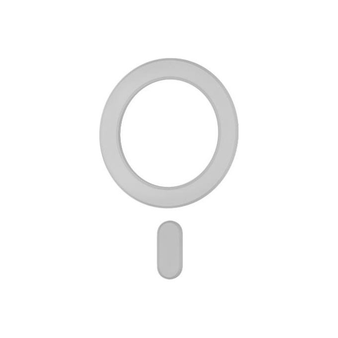 Celly, Anello Magnetico, Adesivo, Universale, Compatibile MagSafe, Bianco Celly, Anello Magnetico, Adesivo, Universale, Compatibile MagSafe, Bianco
