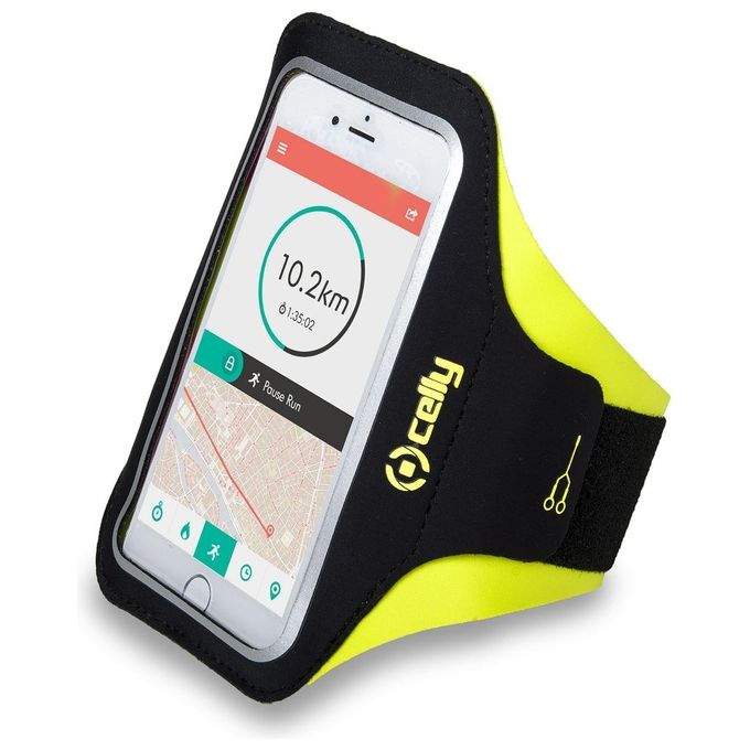 Celly - Armbandxxlyl - Fascia Da Braccio Fino A 6.5-giallo/neoprene