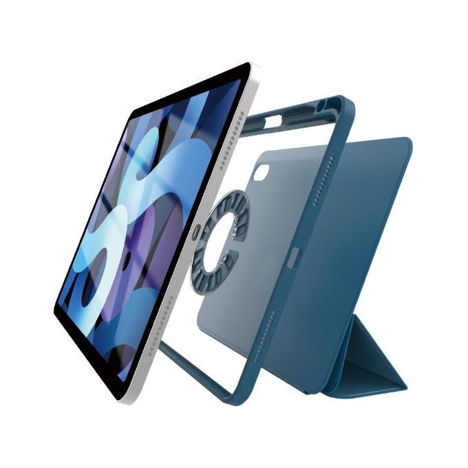 Celly BOOKMAG01BL Custodia Cover per Apple iPad 10.2'' 7 8 9 Gen chiusura magnetica porta penna colore Blu