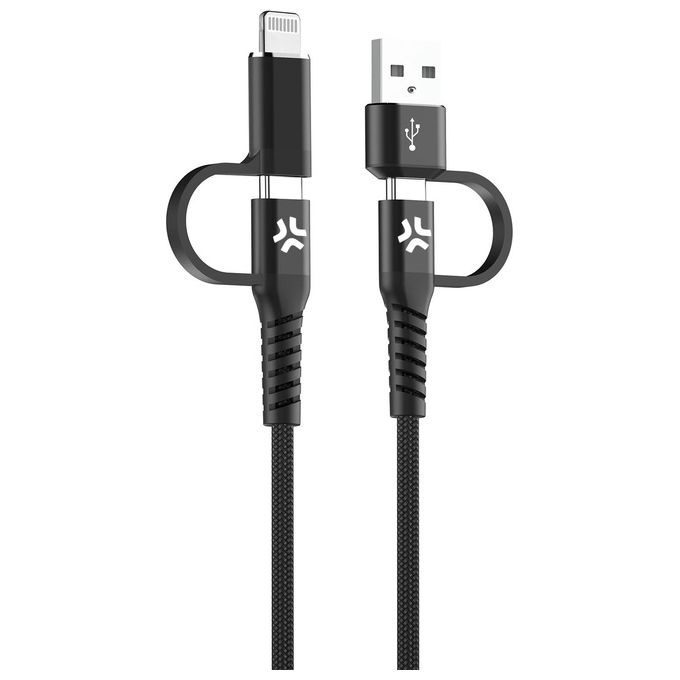 Celly Cavo da Usb-AC a CLight 2mt Nero