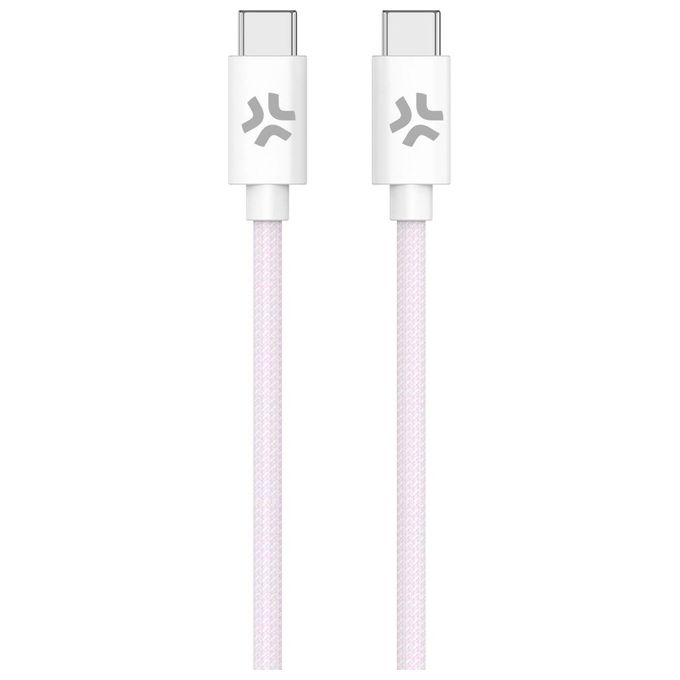 Celly Cavo Usb-C a Usb-C 1.5mt Rosa Cotton