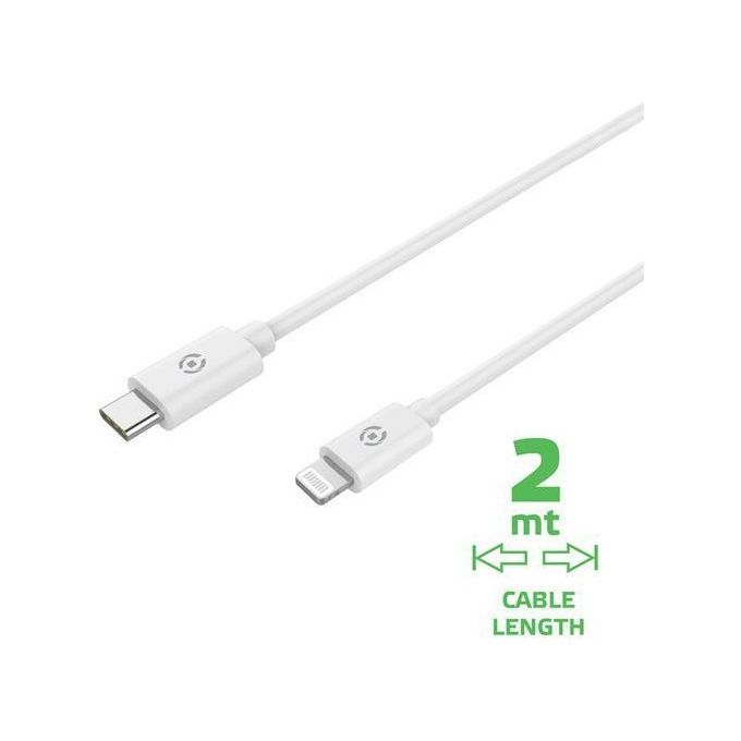 Celly Cavo Usb-C Lightning Bianco Celly Cavo Usb-C Lightning Bianco