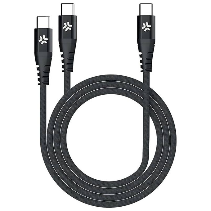 Celly Cavo USB-C Magnetico 2m 60W Nero Celly Cavo USB-C Magnetico 2m 60W Nero