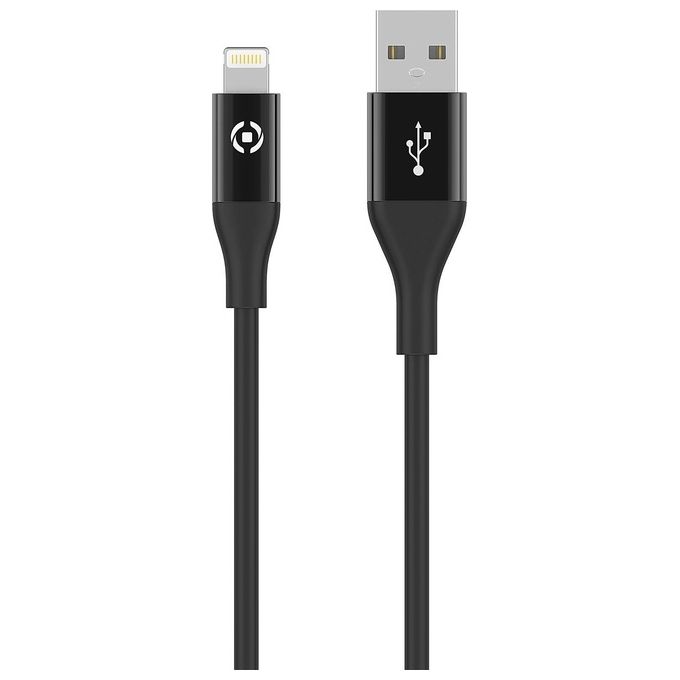 Celly Cavo Usb Lightning Color 3mt Nero Celly Cavo Usb Lightning Color 3mt Nero