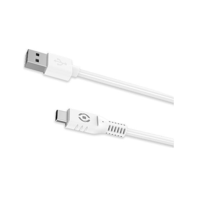 Celly Cavo Usb - Type C Bianco Celly Cavo Usb - Type C Bianco