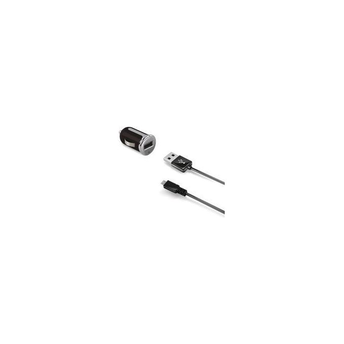 Celly CCUSBMICRO Caricabatteria da Auto Universale con Cavo Micro Usb Nero