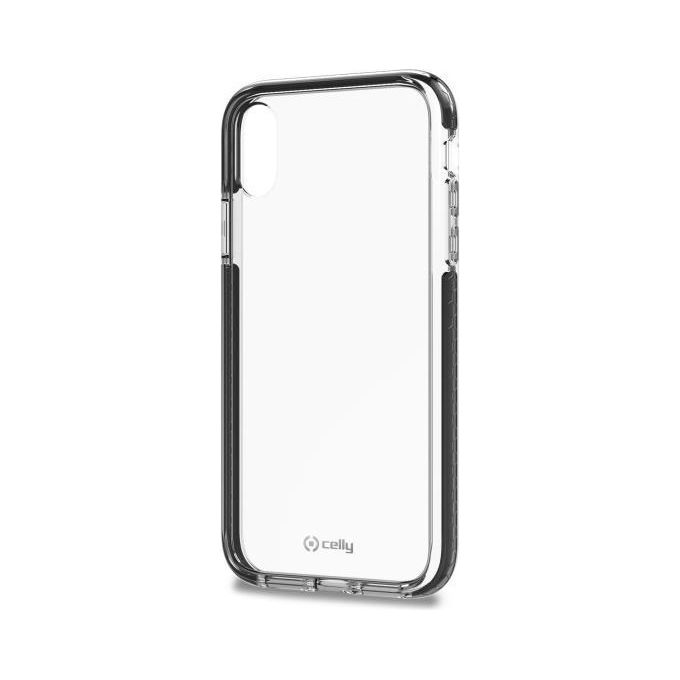 Celly Cover Hexagon per iPhone Xr Nero