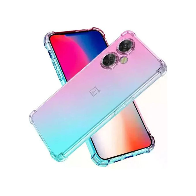 Celly, Cover per OnePlus Nord CE 3 Lite, TPU Morbido, Trasparente Rosa