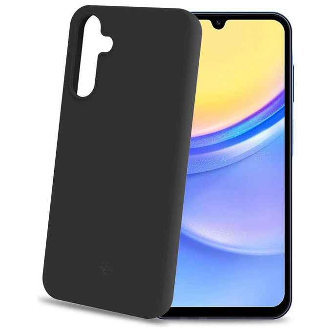 Celly cover per Samsung Galaxy S26+ 5G, TPU morbido, finitura soft-touch, protezione anti-graffio, microfibra, nero