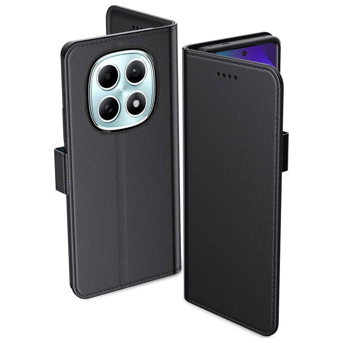 Celly cover TPU soft touch nera, compatibile con Xiaomi Redmi Note 15 5G, 4G, Poco M8 5G, interno microfibra anti-graffio