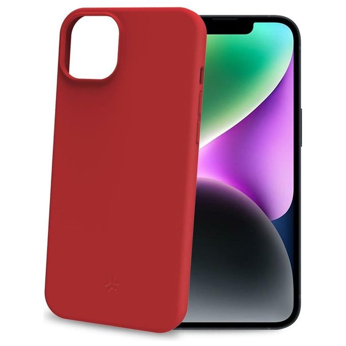 Celly CROMO1053RD Cromo Cover iPhone 15 TPU Soft-touch colore Rosso