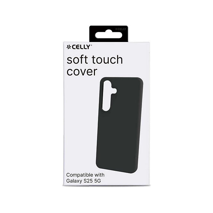 Celly CROMO1120BK CROMO Cover per Samsung Galaxy S25 5G TPU Soft-touch colore Nero