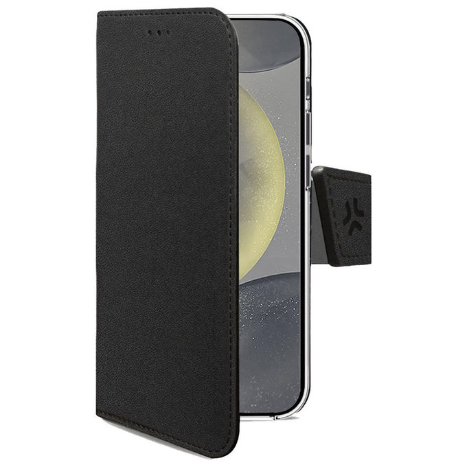Celly Custodia a Borsellino Ecopelle Nero con Stand per Samsung Galaxy S26+ Celly Custodia a Borsellino Ecopelle Nero con Stand per Samsung Galaxy S26+