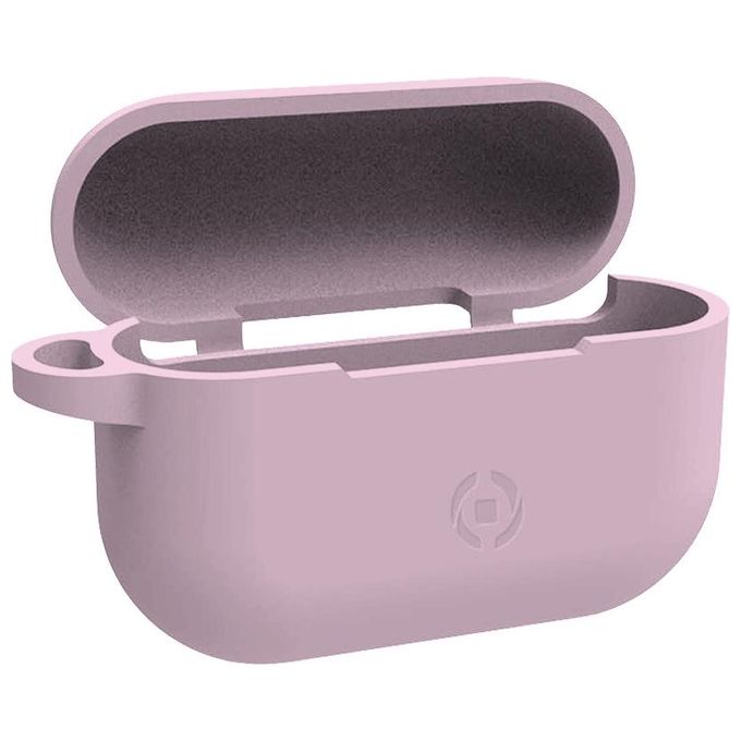 Celly Custodia AIRCASE 3 Per Airpods in Silicone Rosa