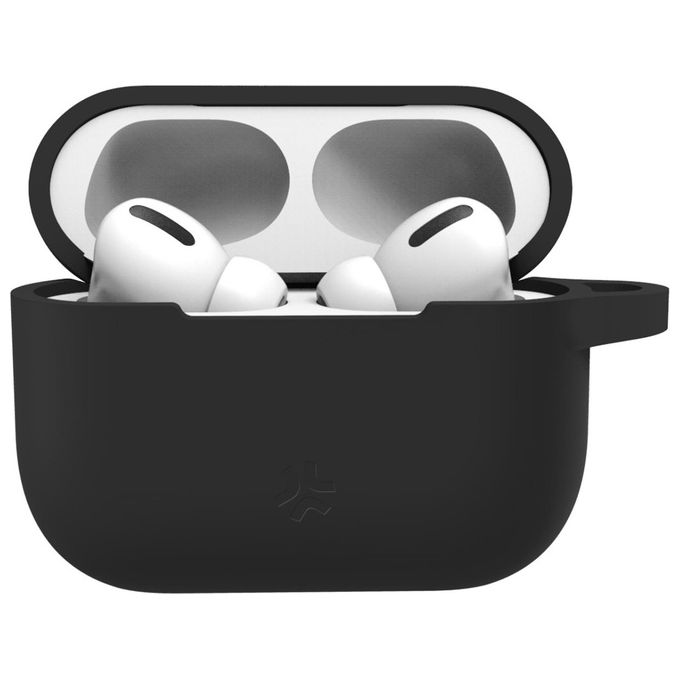 Celly Custodia AirCase per AirPods Pro Nero Silicone
