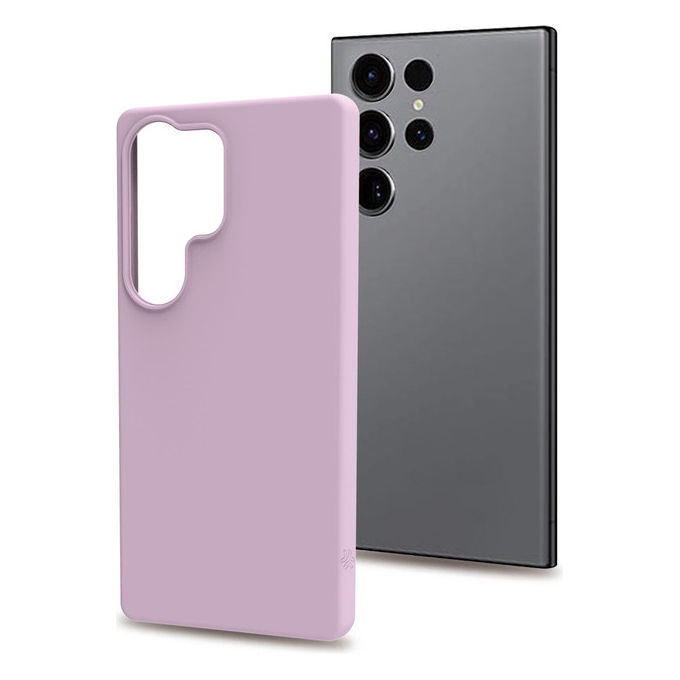 Celly Custodia Rosa per Galaxy S25 Ultra 5G in TPU Silicone