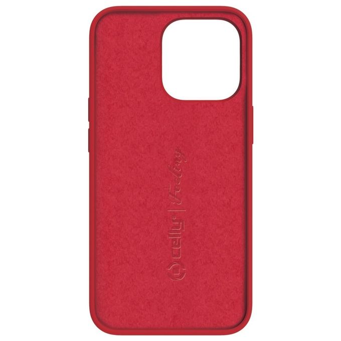 Celly Feeling Cover per iPhone 13 Pro Max Rosso Celly Feeling Cover per iPhone 13 Pro Max Rosso