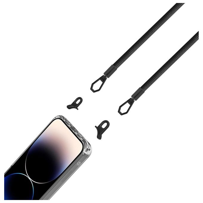 Celly Freedom Case e Lacet Nero per iPhone 14 Pro Max Celly Freedom Case e Lacet Nero per iPhone 14 Pro Max