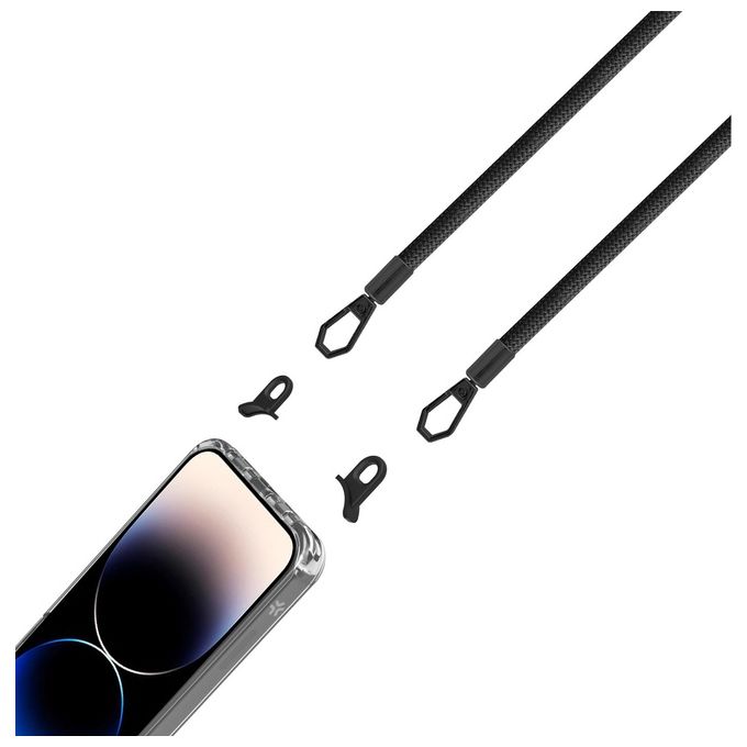 Celly Freedom Case e Lacet Nero per iPhone 14 Pro Celly Freedom Case e Lacet Nero per iPhone 14 Pro