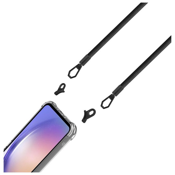 Celly Freedom Case e Lacet Nero per Samsung Galaxy A54 Celly Freedom Case e Lacet Nero per Samsung Galaxy A54