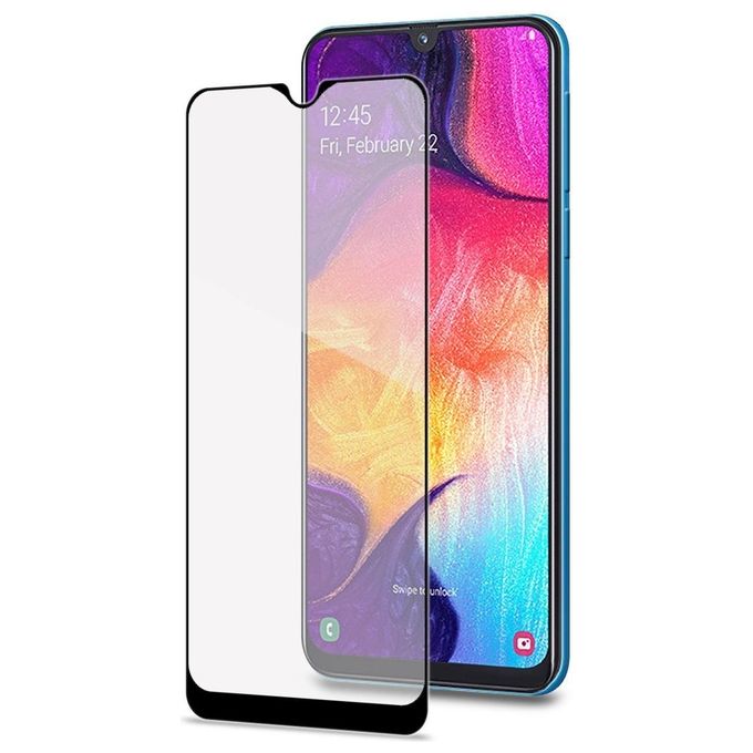 Celly Full Glass per Samsung Galaxy A20 Nero