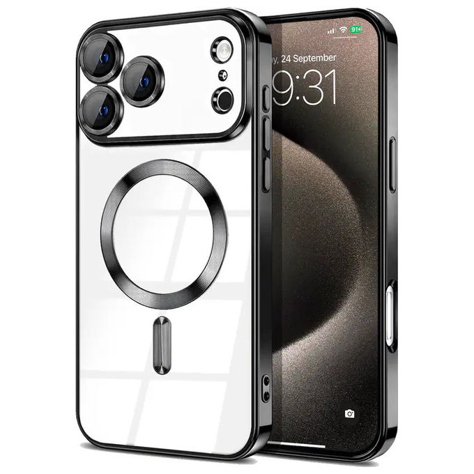 Celly GELSKINMAG1152Y Gelskin Mag Cover Trasparente TPU Compatibile MagSafe per Apple iPhone 17 Pro Max colore Trasparente