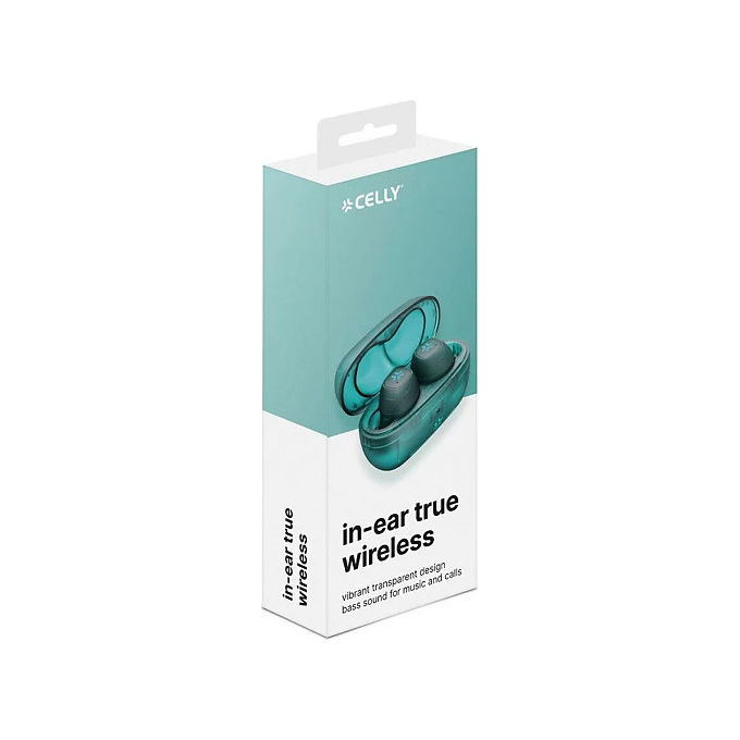Celly GLASSSOUNDTU Auricolari True Wireless In-Ear Bluetooth 6.0 Touch USB-C autonomia 5 ore colore Turchese Celly GLASSSOUNDTU Auricolari True Wireless In-Ear Bluetooth 6.0 Touch USB-C autonomia 5 ore colore Turchese