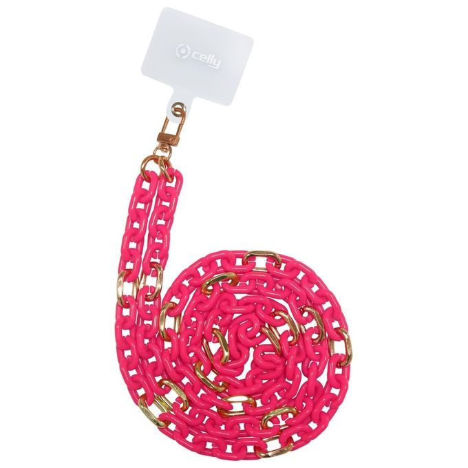 Celly LACETCHAINPKF Lacet Chain Pink Fluo Celly LACETCHAINPKF Lacet Chain Pink Fluo