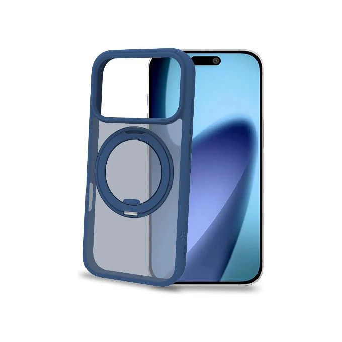 Celly Magstand Cover Magnetica Blu con Supporto per iPhone 17 Celly Magstand Cover Magnetica Blu con Supporto per iPhone 17