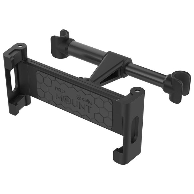 Celly MOUNTBACKTABBK BackSeat Tablet Holder Supporto Tablet da Auto Poggiatesta Universale 6'' 9.5'' Rotazione 360° colore Nero Celly MOUNTBACKTABBK BackSeat Tablet Holder Supporto Tablet da Auto Poggiatesta Universale 6'' 9.5'' Rotazione 360° colore Nero