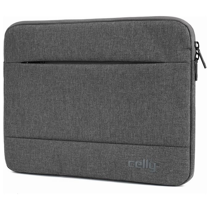 Celly NOMADSLEEVEGR Custodia Organizer per Notebook fino a 13'' Poliestere PU Resistente agli Schizzi colore Grigio
