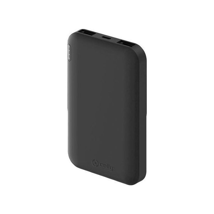 Celly PBE5000 Energy Power Bank 5000 mAh 2 Porte USB Micro-USB colore Nero
