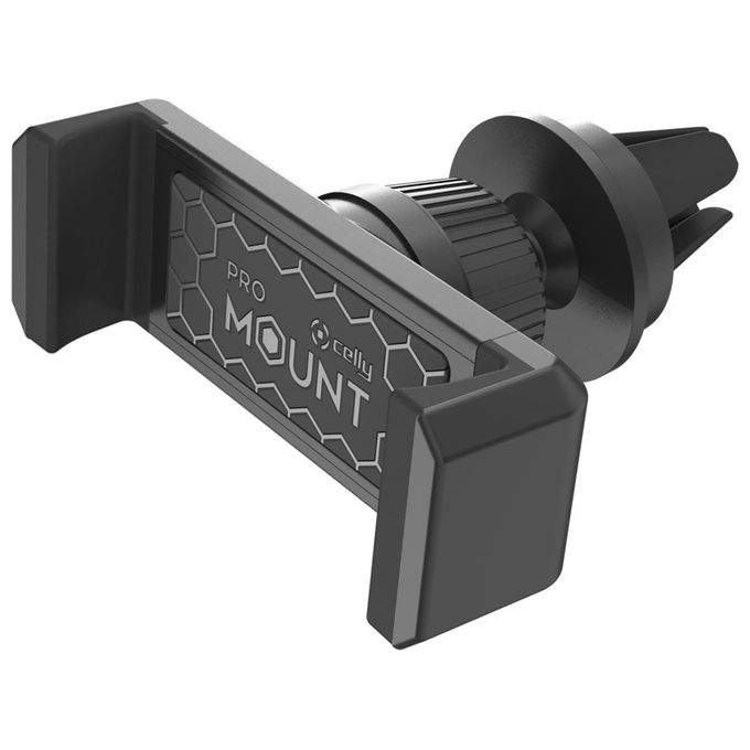 Celly, Porta Telefono Auto GRS Airvent, Supporto Universale, Planet Collection, Nero